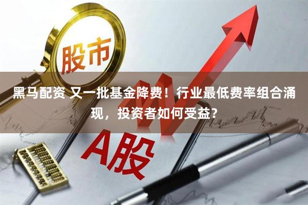 黑马配资 又一批基金降费！行业最低费率组合涌现，投资者如何受益？